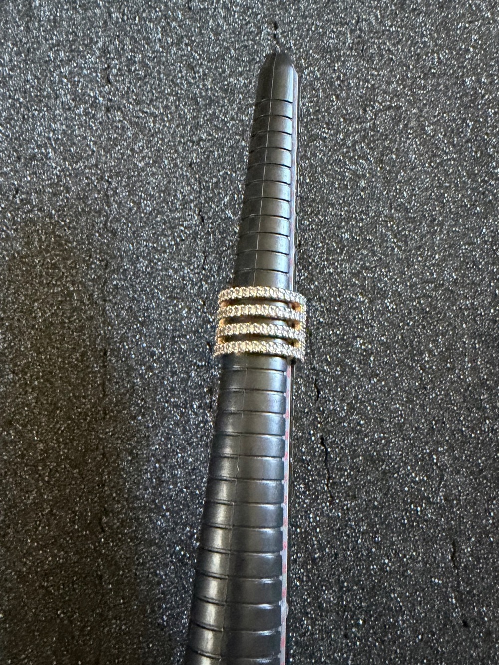 Multi-row Pavé Statement Band Ring - Picture 2 of 9